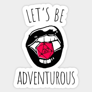 pen and paper lets be adventurous Sticker